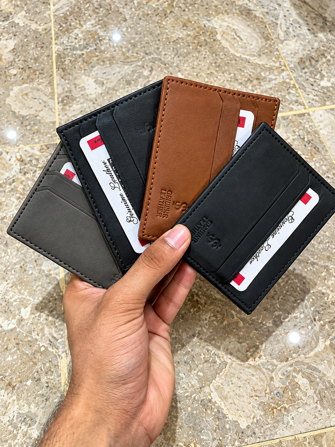 Premium Leather Card Wallet – Slim & Stylish