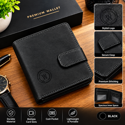 M-Design Soft Leather Signature Wallet for Men