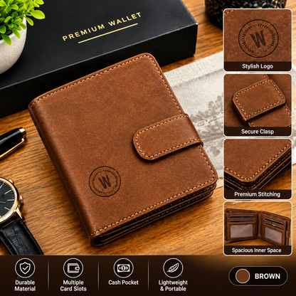 M-Design Soft Leather Signature Wallet for Men