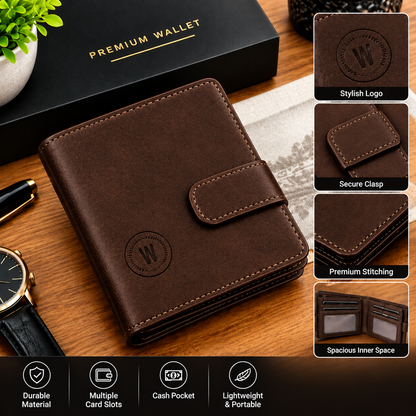 M-Design Soft Leather Signature Wallet for Men