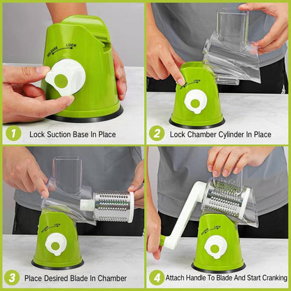 Premium Vegetable Cutter BPA-Free Green White