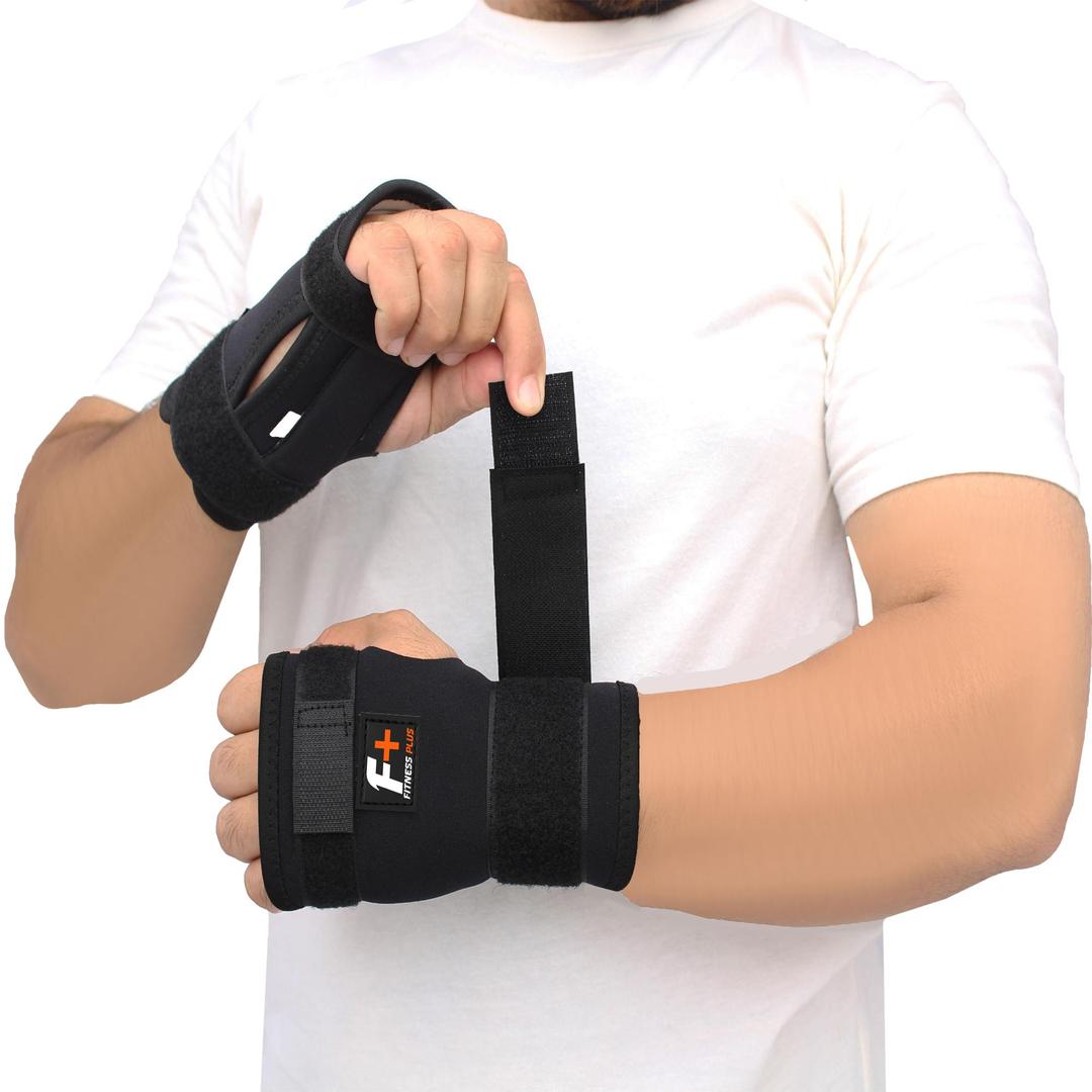 Black Adjustable Hand Grip Wristbands for Men
