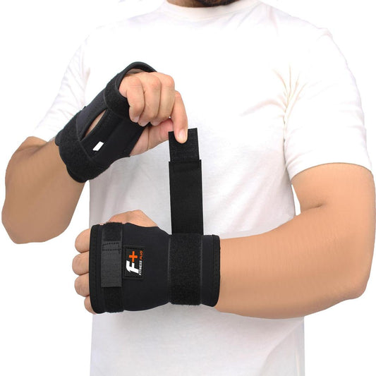 Black Adjustable Hand Grip Wristbands for Men