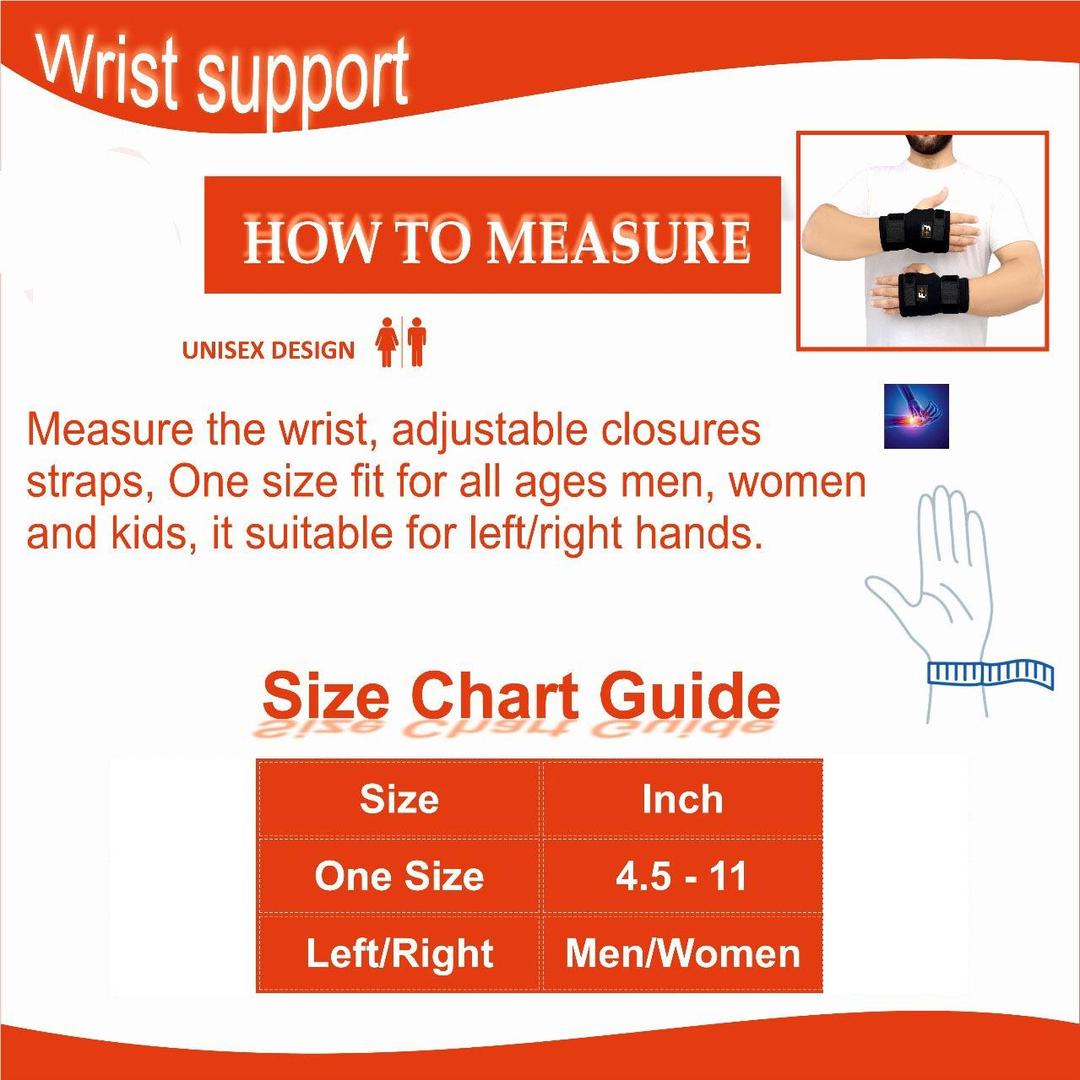 Black Adjustable Hand Grip Wristbands for Men