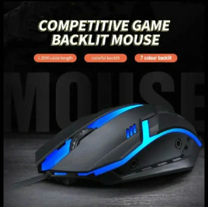 Compact Wireless RGB Gaming Mouse - 1 Pcs