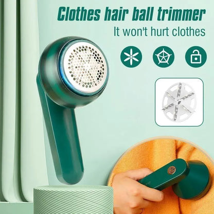Green Rechargeable Lint Remover for Home & Cars