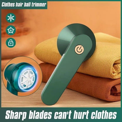 Green Rechargeable Lint Remover for Home & Cars