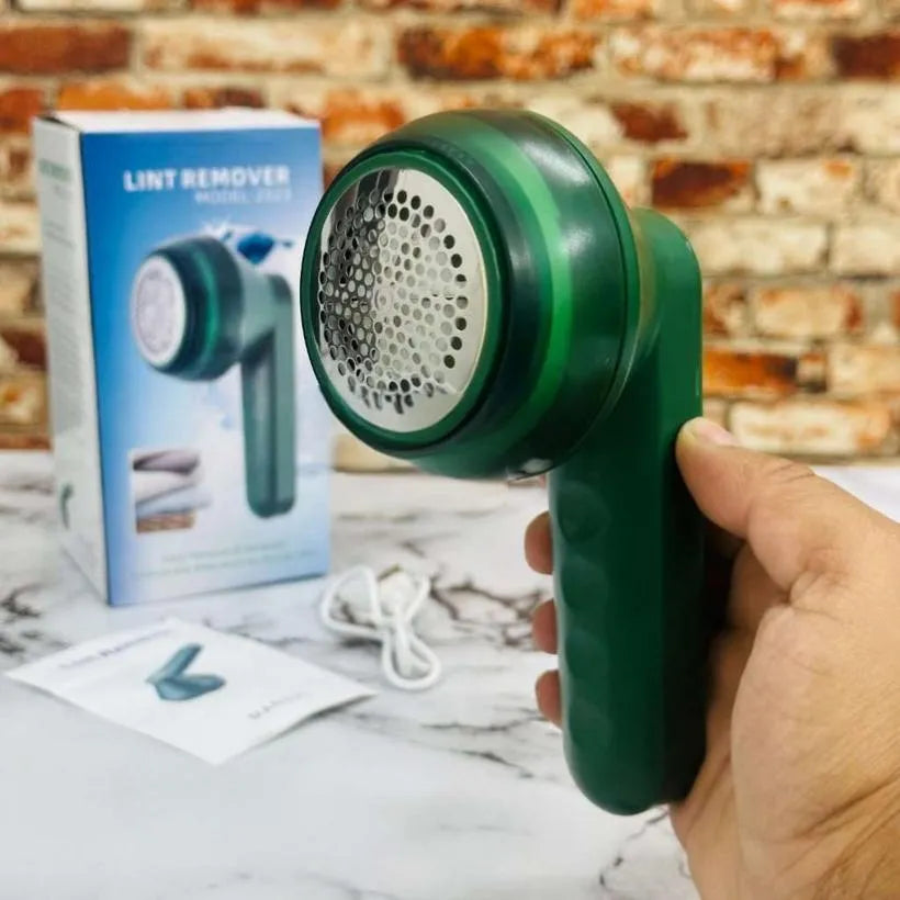 Green Rechargeable Lint Remover for Home & Cars