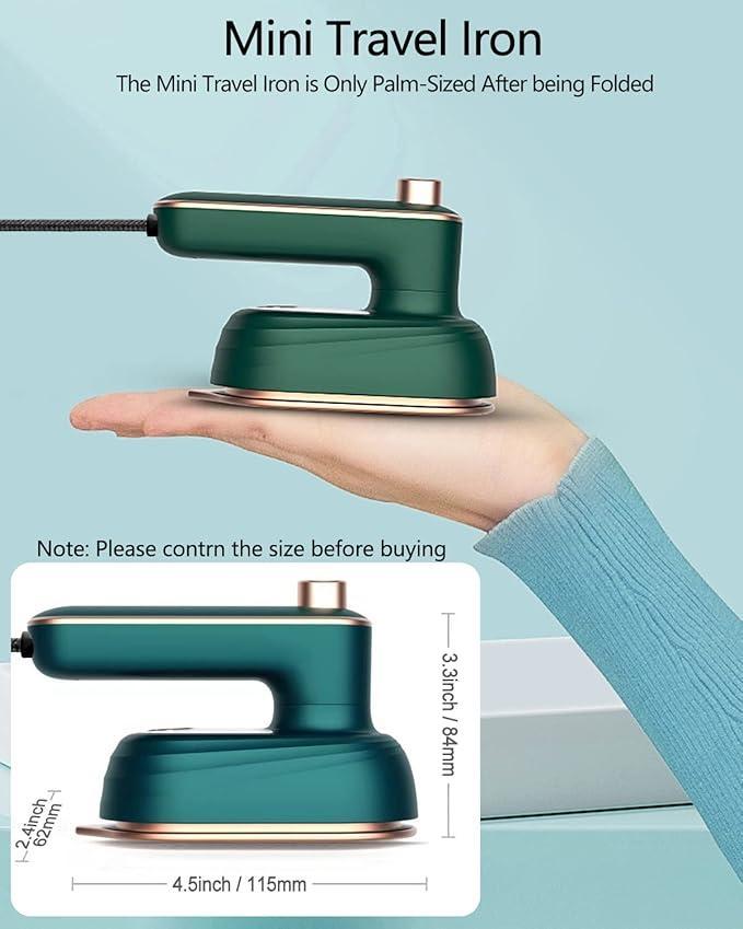Stainless Steel Steam Iron Green Gold 50ml